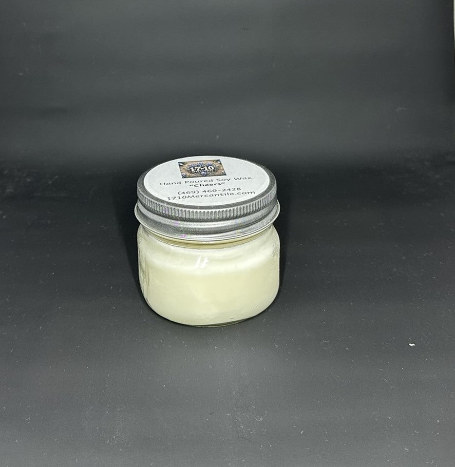Christmas Mason Jar Soy Candle ~ Cheers