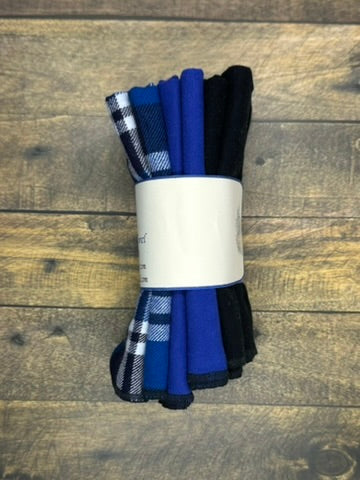 Blue Plaid Reusable Paperless Towels – Eco-Friendly Cotton Kitchen Cloths | Washable, Zero Waste, Sustainable Paper Towel Alternative