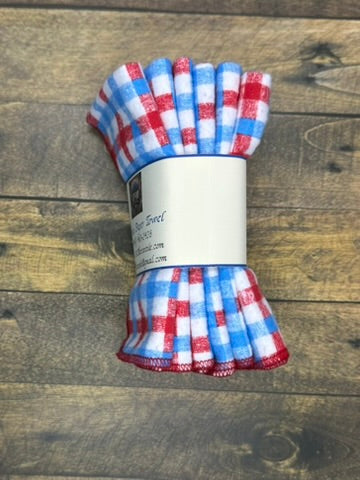 Patriotic Reusable Paper Towels – Eco-Friendly Red, White & Blue Kitchen Cloths | 17:10 Mercantile