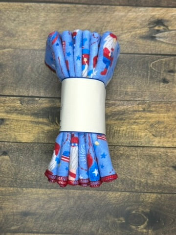 Patriotic Reusable Paper Towels – Eco-Friendly Red, White & Blue Kitchen Cloths | 17:10 Mercantile