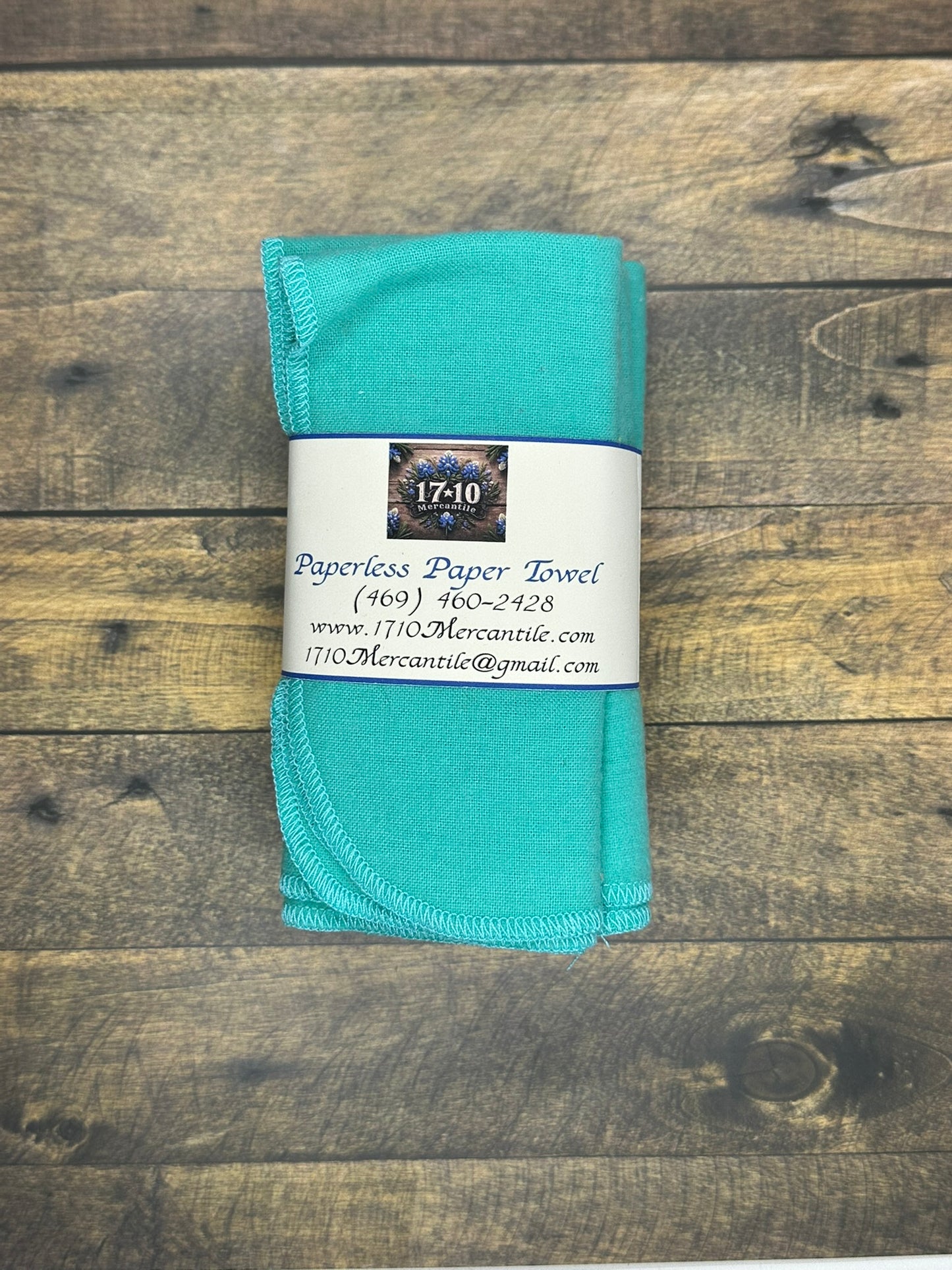 Reusable Paperless Paper Towels – Eco-Friendly Cloth Towels | Floral & Solid Teal | Sustainable Kitchen Essentials by 1710 Mercantile (Copy)