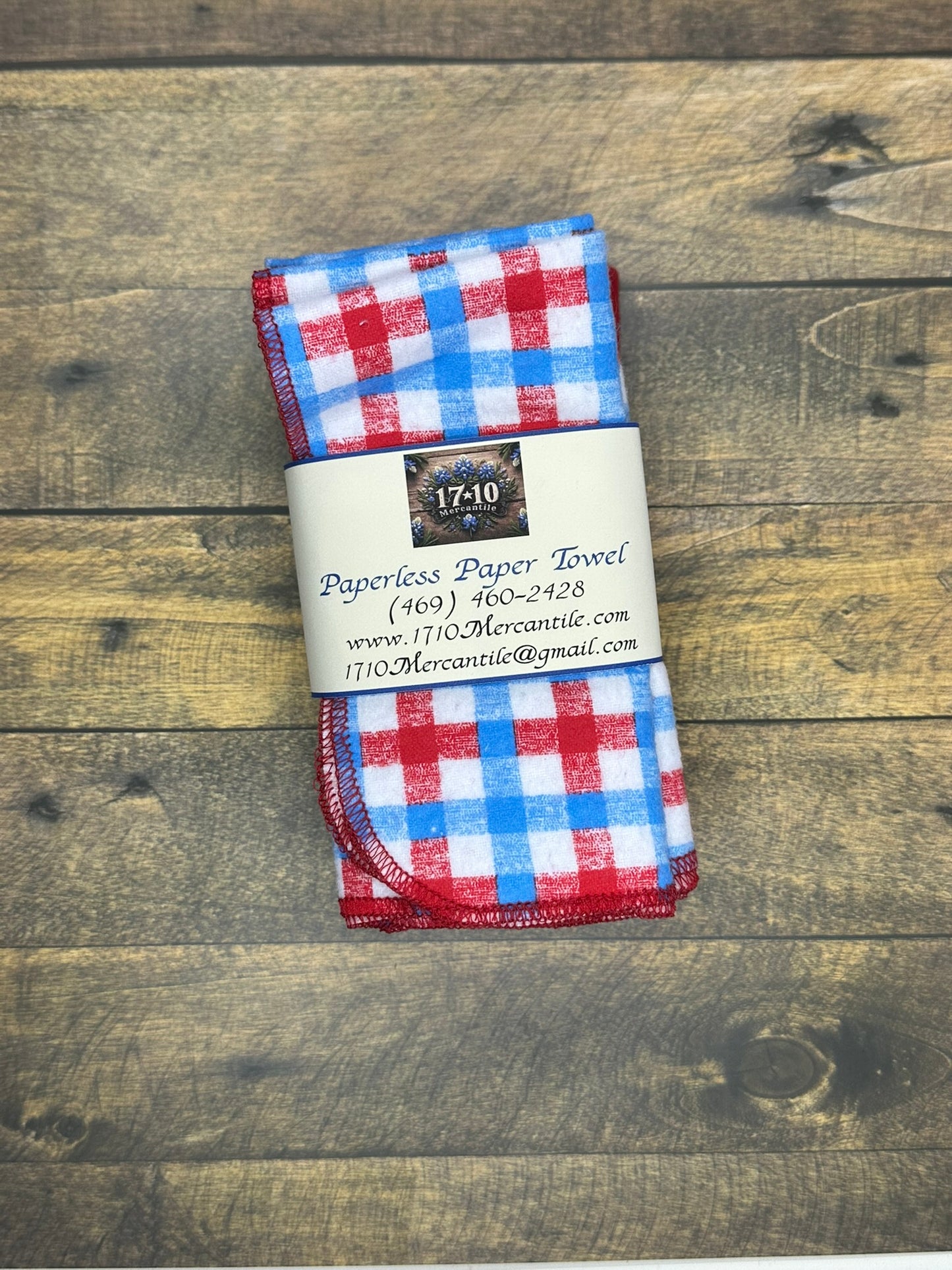 Patriotic Reusable Paper Towels – Eco-Friendly Red, White & Blue Kitchen Cloths | 17:10 Mercantile