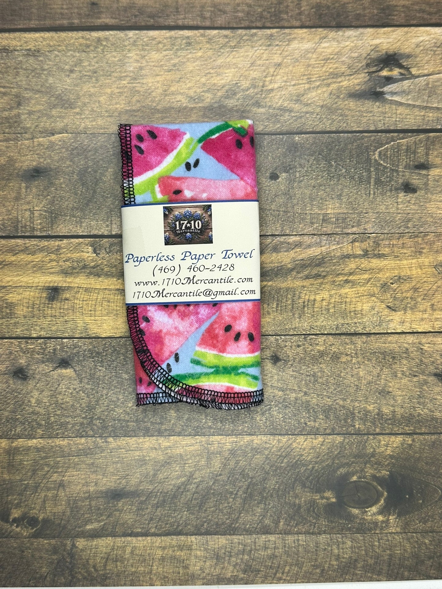 Reusable Paperless Paper Towels – Eco-Friendly Cloth Towels | Watermelon, Green, and LIme Geometric | Sustainable Kitchen Essentials by 1710 Mercantile