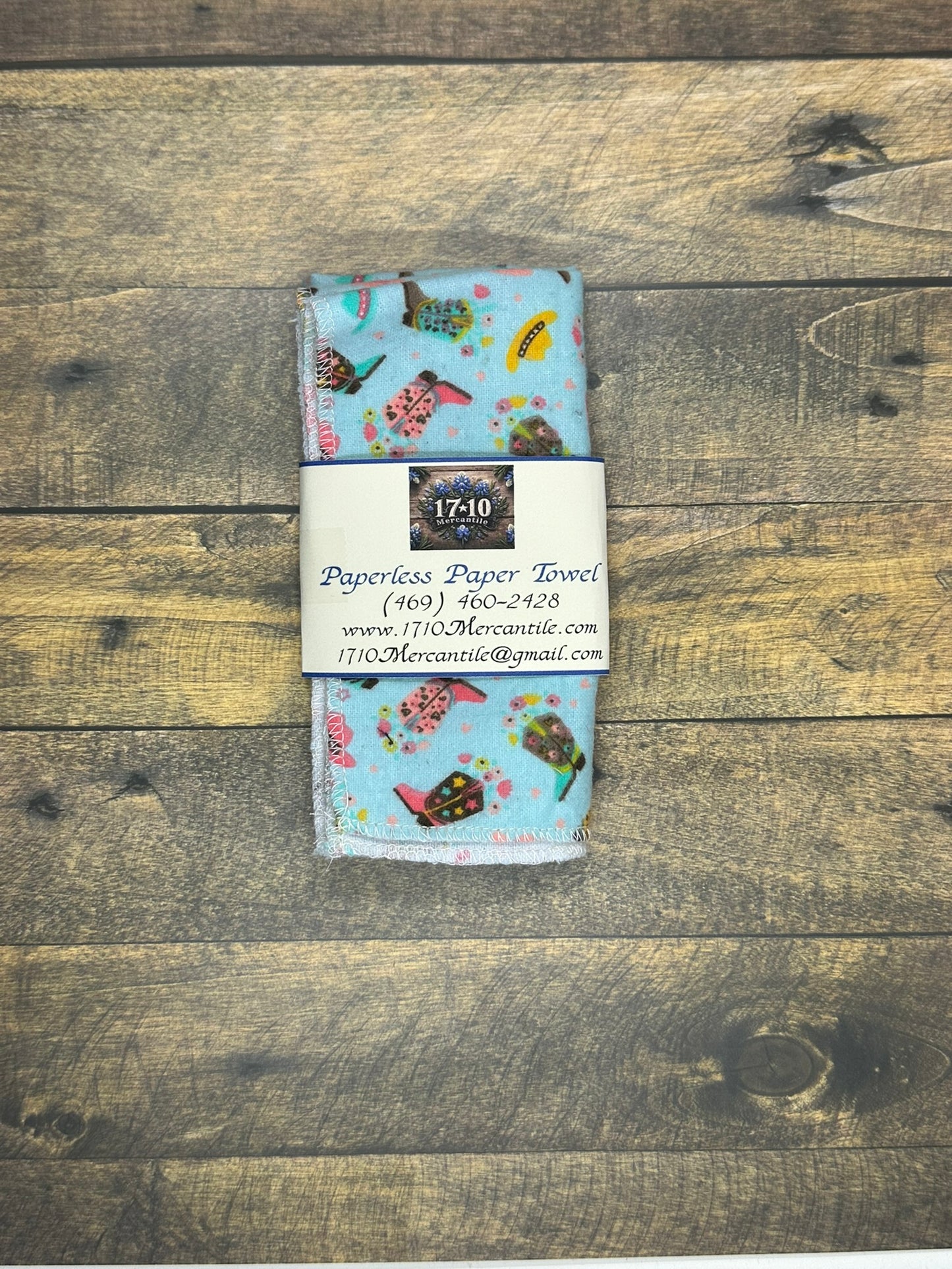 Reusable Paperless Paper Towels – Cowboy Boots & Hats Cotton Flannel Set | Eco-Friendly Unpaper Towels (Copy)