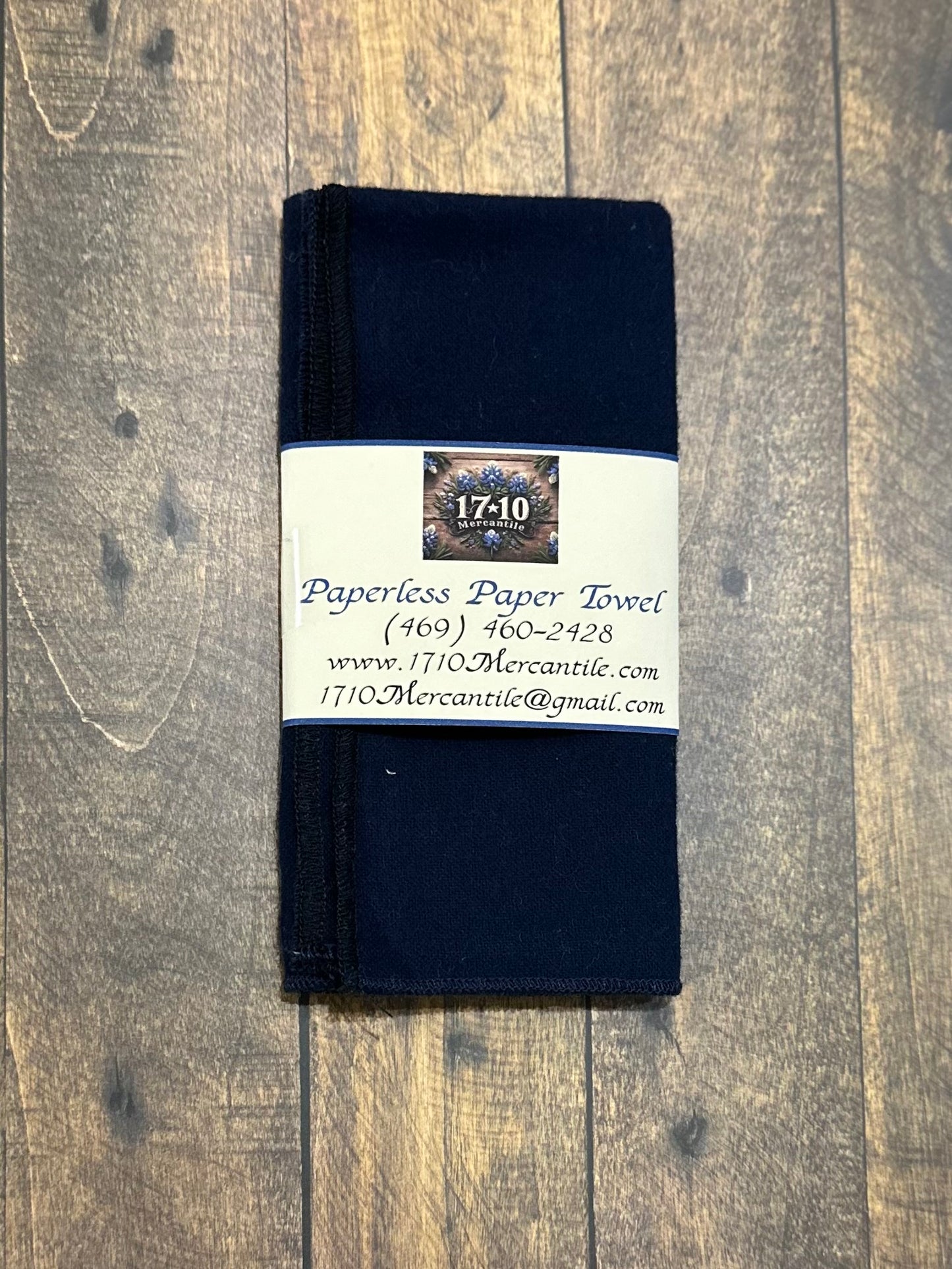 Reusable Paperless Paper Towels – Blue Plaid, Black & Solid Green Cotton Flannel Set | Eco-Friendly Unpaper Towels