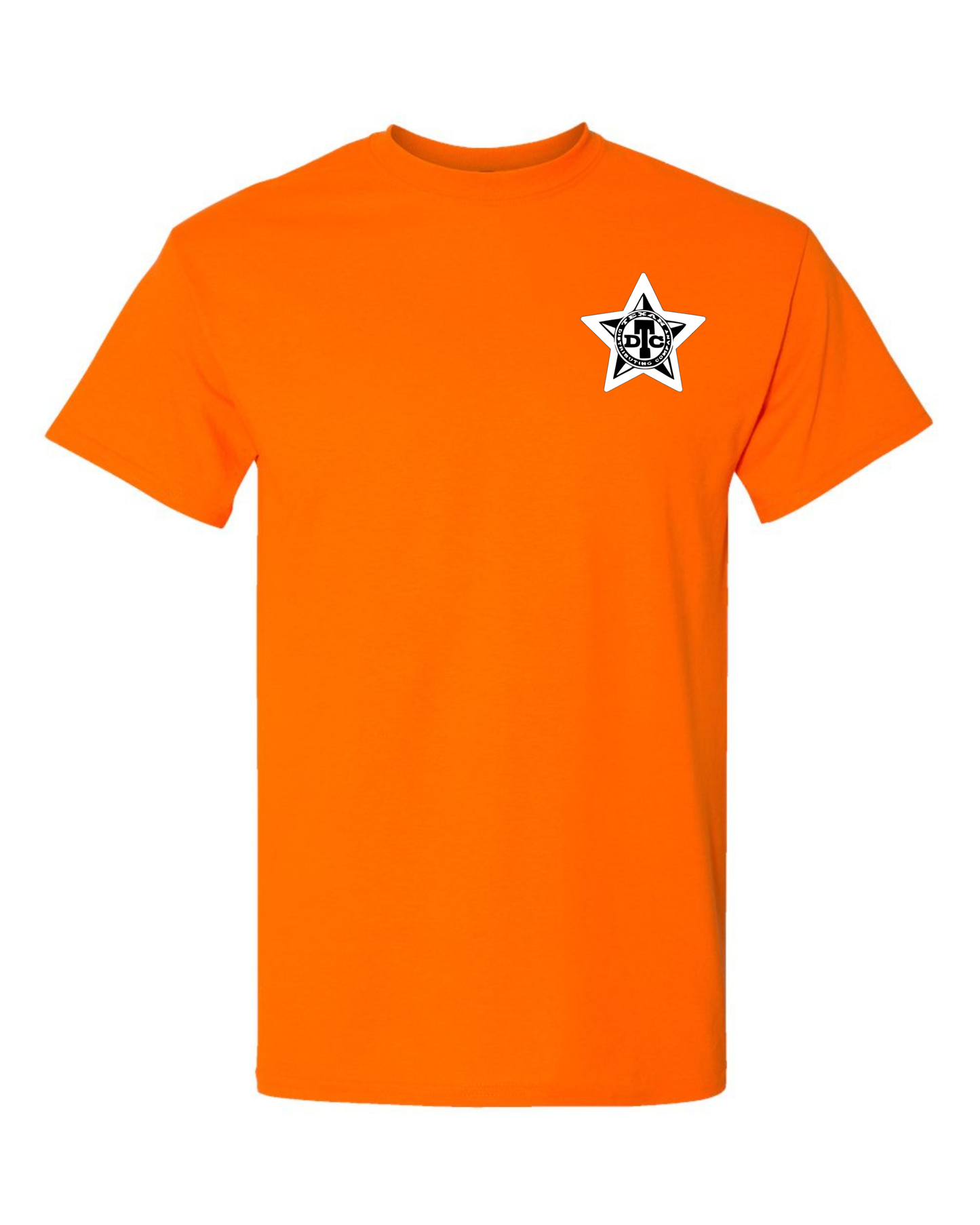 Gildan 8000 DryBlend Dart T-Shirt | Unisex 50/50 Graphic Tee ~ Safety Orange