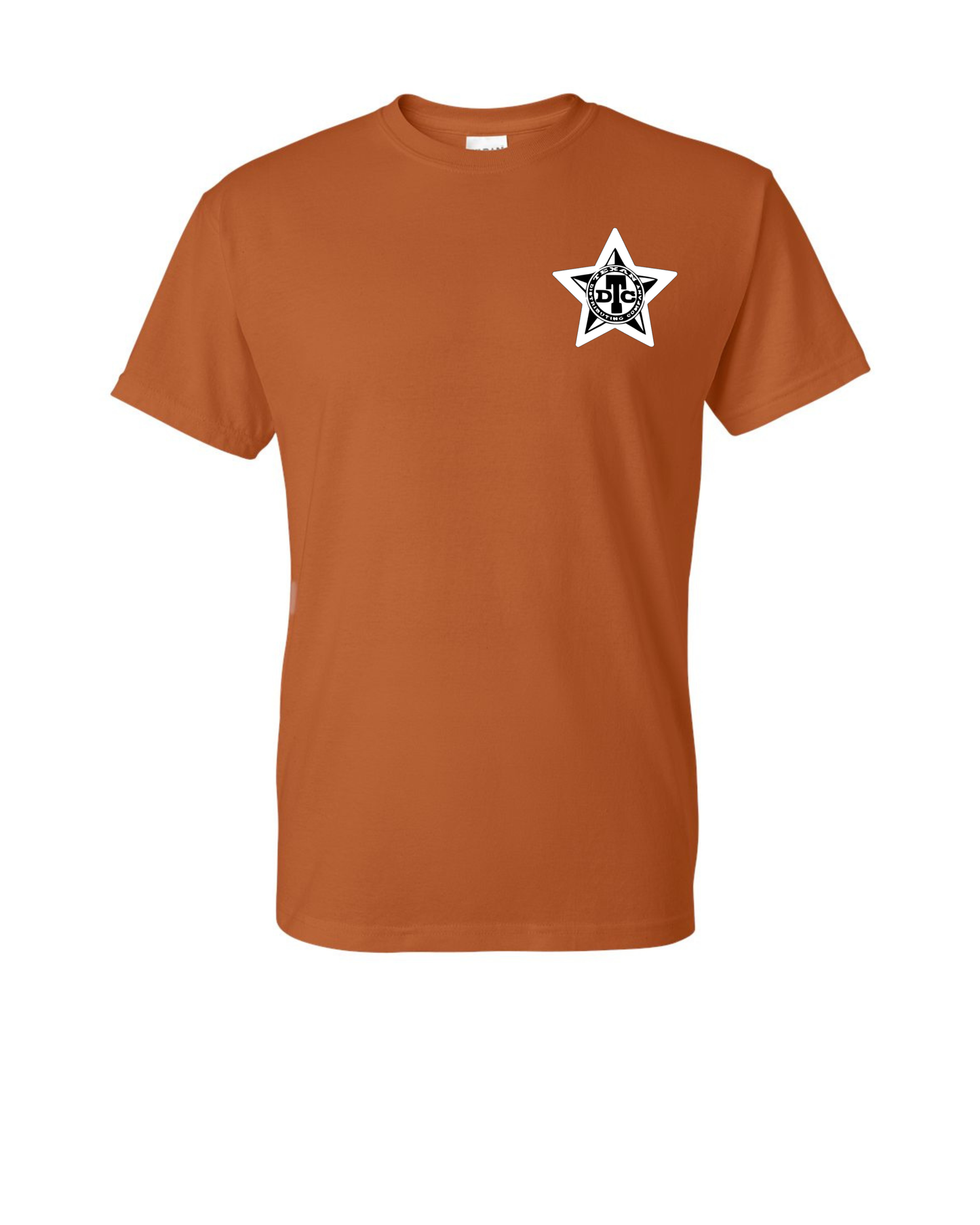 Gildan 8000 DryBlend Dart T-Shirt | Unisex 50/50 Graphic Tee ~ Texas Orange