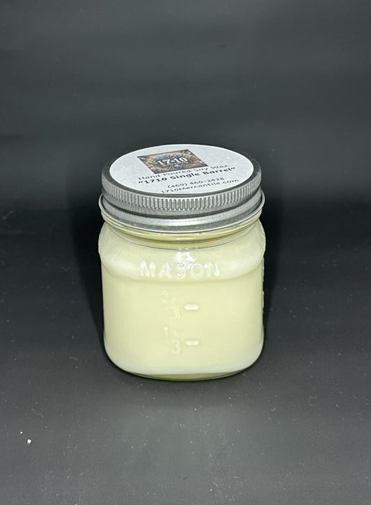 Mason Jar Soy Candle ~ 1710 Single Barrel
