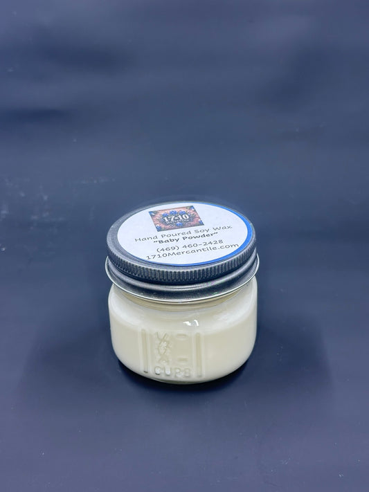 Mason Jar Soy Candle ~ Baby Powder