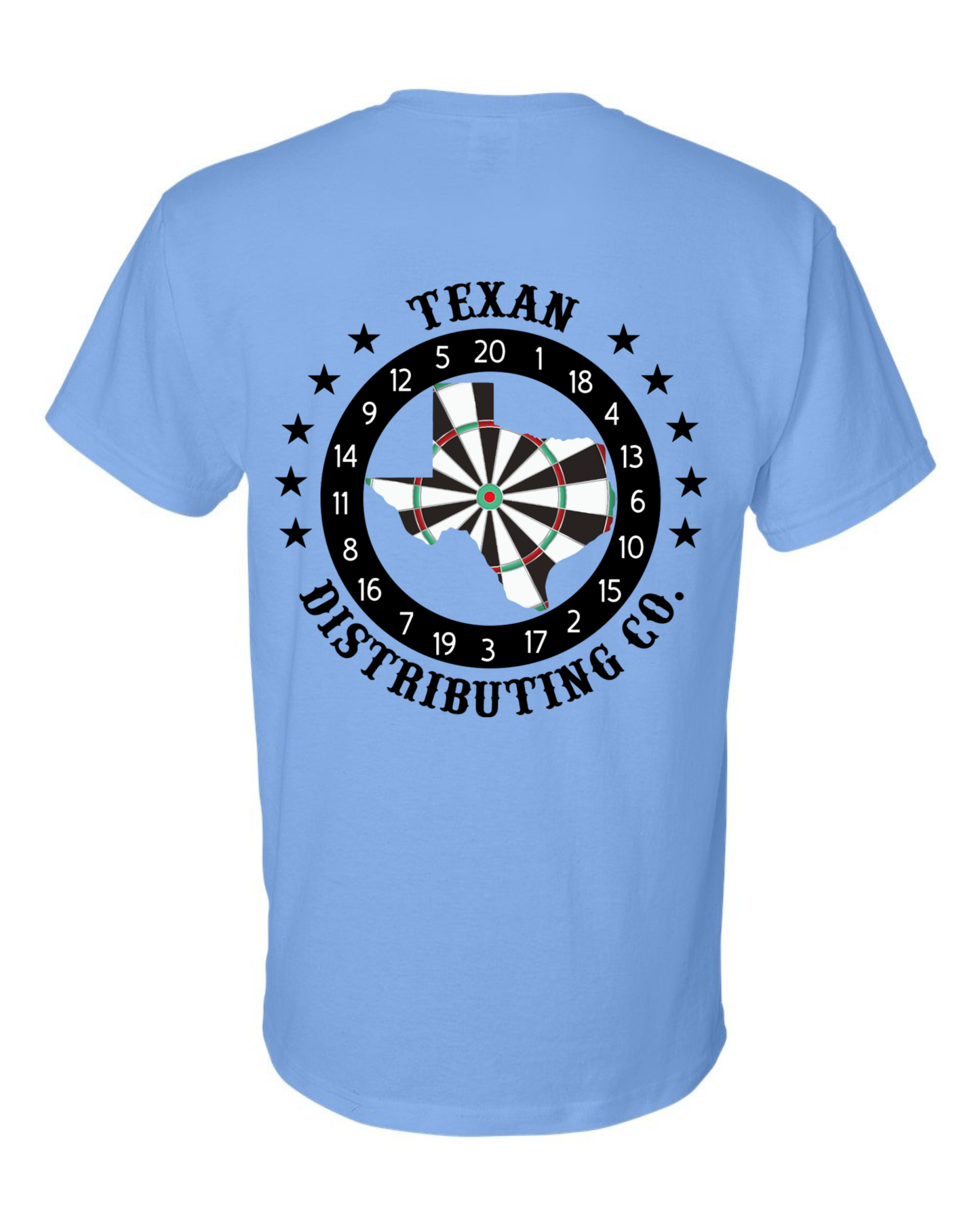 Gildan 8000 DryBlend Dart T-Shirt | Unisex 50/50 Graphic Tee ~ Carolina Blue