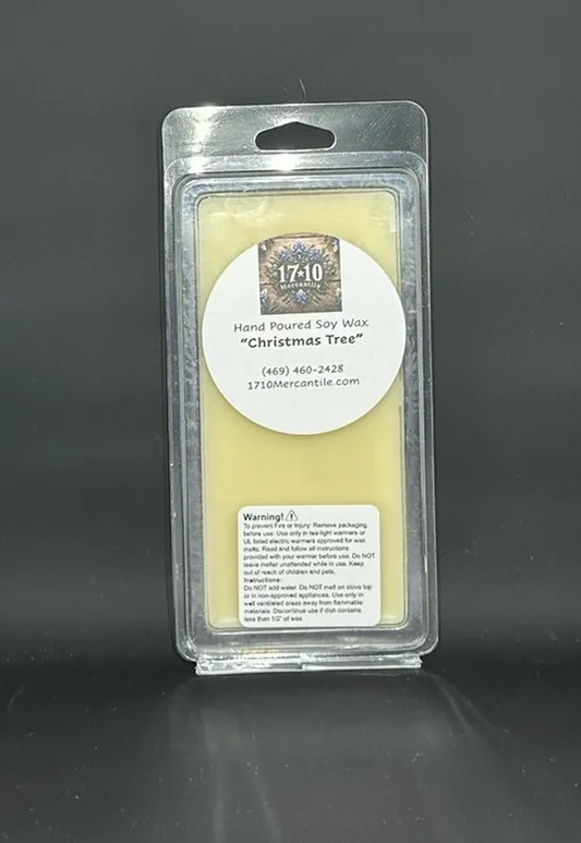 Christmas Tree Soy Wax Melt – Fresh Pine, Eucalyptus & Cedarwood Scent | 5oz Hand-Poured Wax Melts | Festive Woodsy Holiday Fragrance