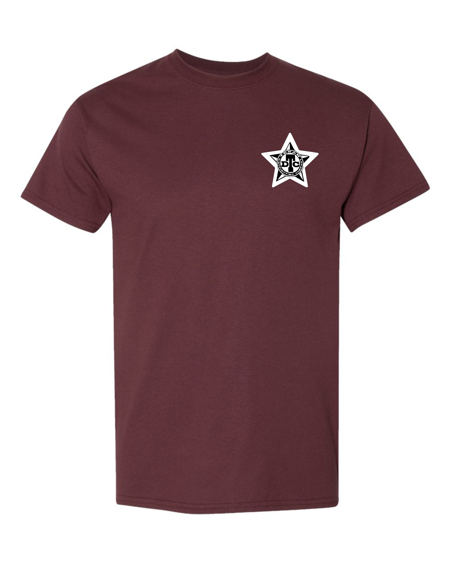 Gildan 8000 DryBlend Dart T-Shirt | Unisex 50/50 Graphic Tee ~ Dark Maroon