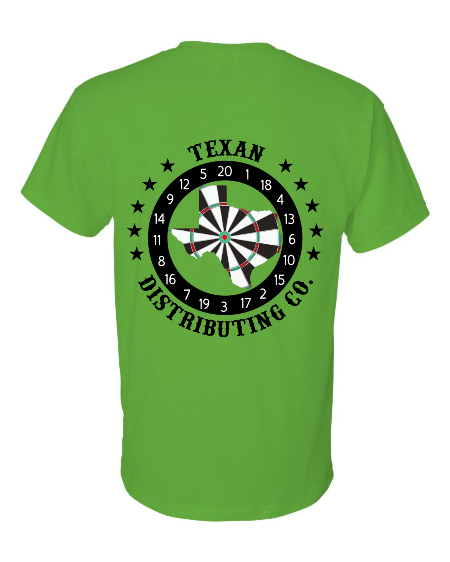 Gildan 8000 DryBlend Dart T-Shirt | Unisex 50/50 Graphic Tee ~ Electric Green