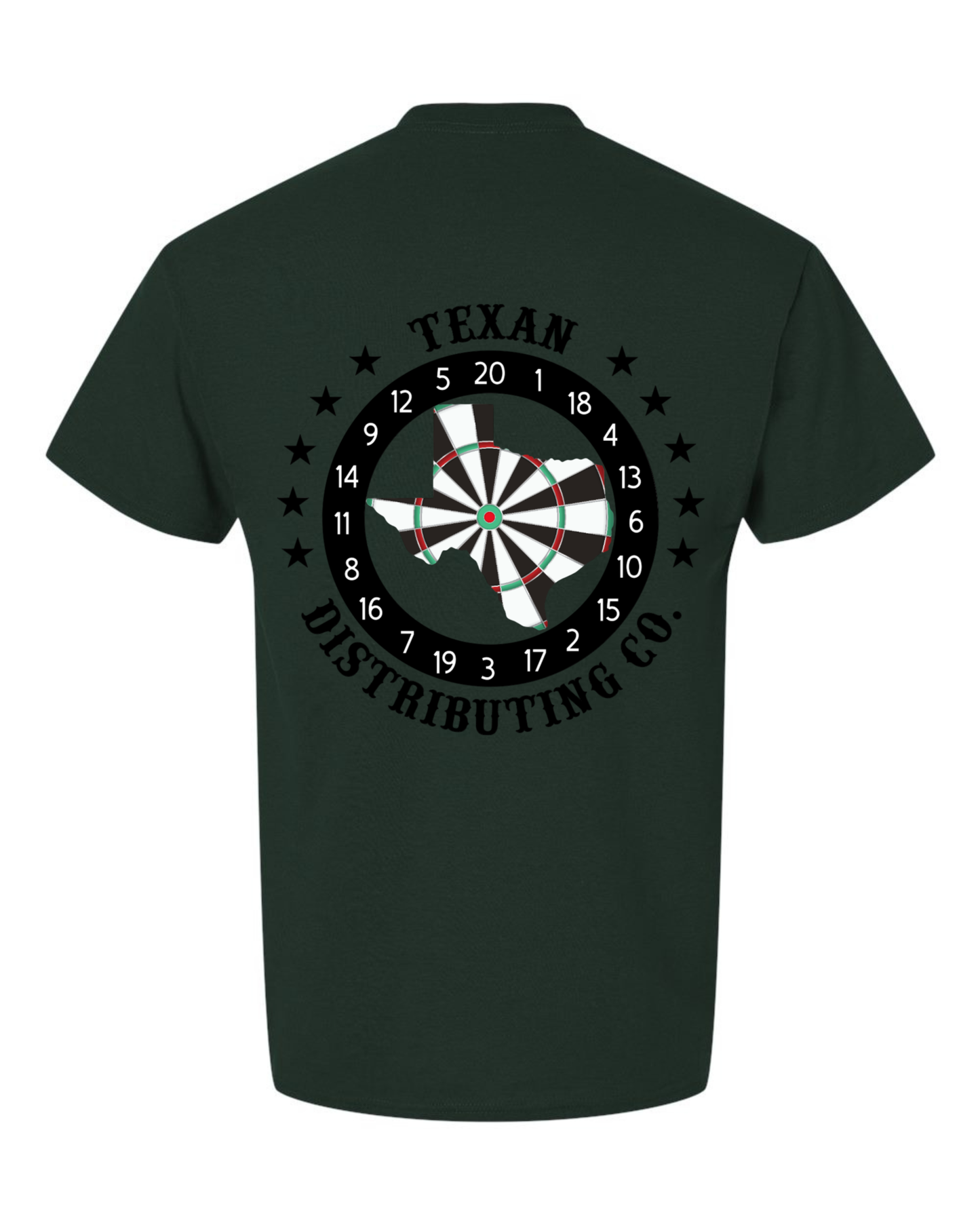 Gildan 8000 DryBlend Dart T-Shirt | Unisex 50/50 Graphic Tee ~ Forest Green