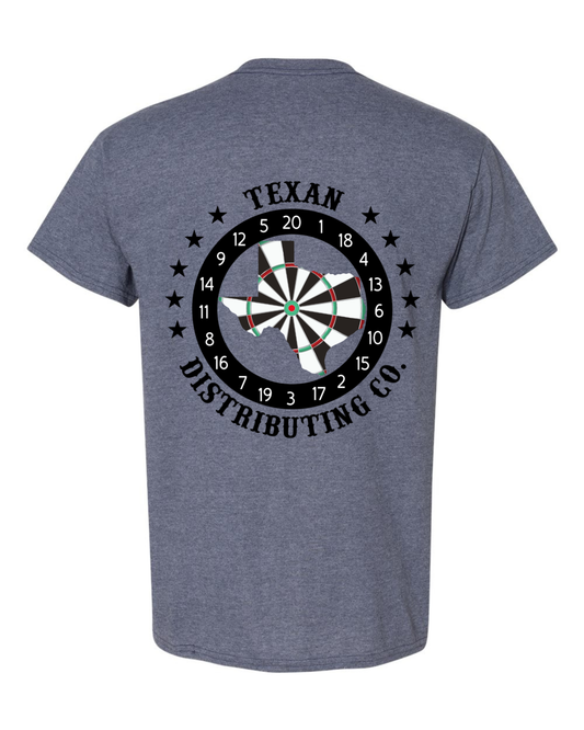 Gildan 8000 DryBlend Dart T-Shirt | Unisex 50/50 Graphic Tee ~ Heather Dark Navy