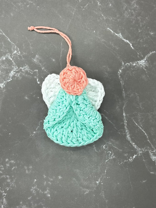 Handmade Crochet Angel Ornament – Holiday Christmas Tree Decoration