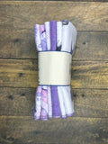 Reusable Paperless Paper Towels – Eco-Friendly Cloth Towels | Purple Check & Butterfly Prints | Sustainable Kitchen Essentials by 1710 Mercantile
