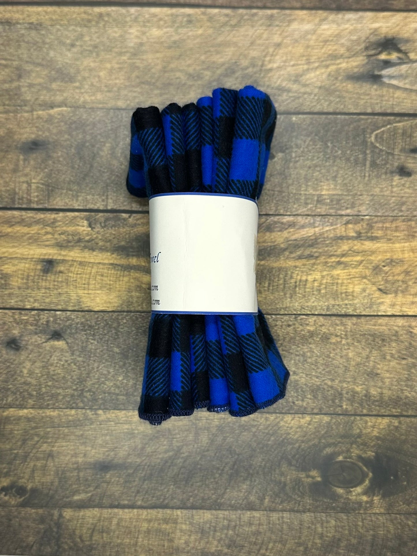 Blue Buffalo Plaid Reusable Paperless Towels – Eco-Friendly Cotton Kitchen Cloths | Washable & Sustainable Zero Waste Alternative