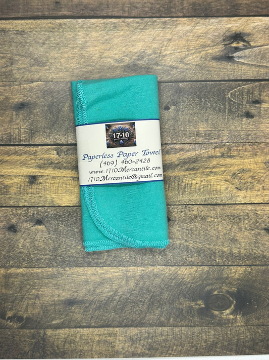 Reusable Paperless Paper Towels – Eco-Friendly Cloth Towels | Floral & Solid Teal | Sustainable Kitchen Essentials by 1710 Mercantile (Copy)