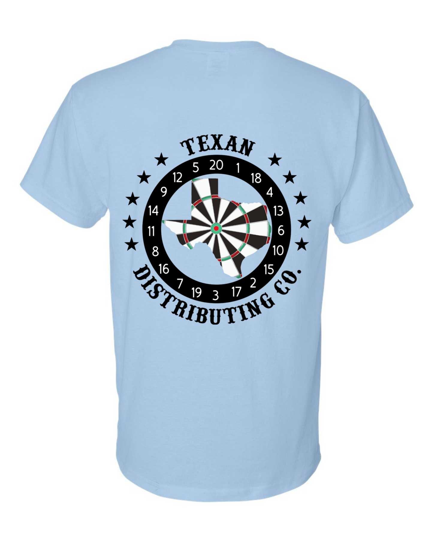 Gildan 8000 DryBlend Dart T-Shirt | Unisex 50/50 Graphic Tee ~ Light Blue