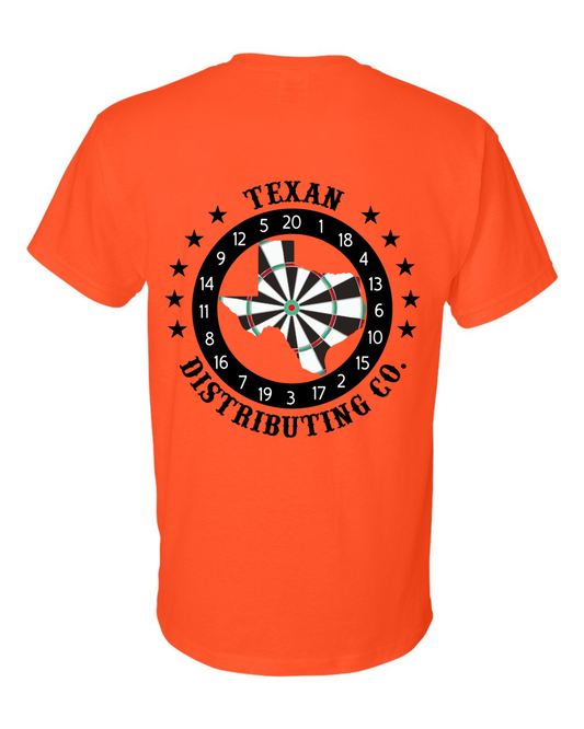 Gildan 8000 DryBlend Dart T-Shirt | Unisex 50/50 Graphic Tee ~ Orange