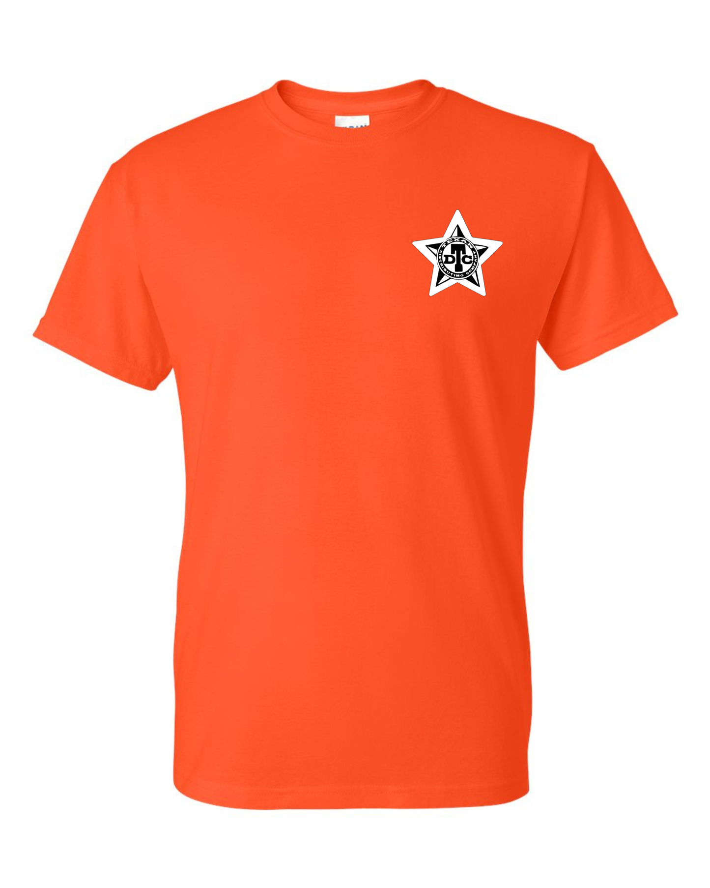 Gildan 8000 DryBlend Dart T-Shirt | Unisex 50/50 Graphic Tee ~ Orange