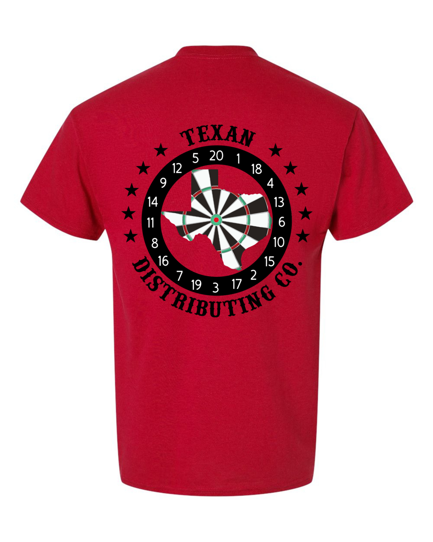 Gildan 8000 DryBlend Dart T-Shirt | Unisex 50/50 Graphic Tee ~ Red