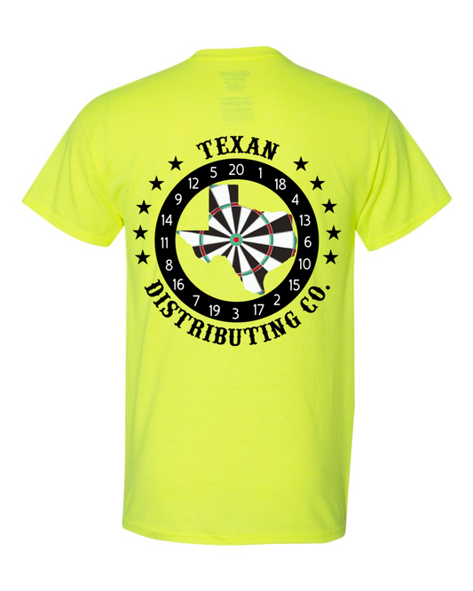 Gildan 8000 DryBlend Dart T-Shirt | Unisex 50/50 Graphic Tee ~ Safety Green