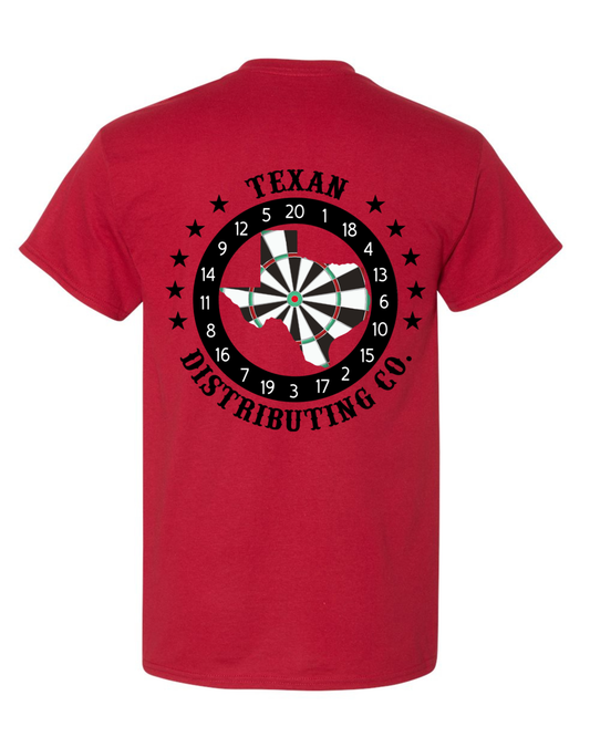 Gildan 8000 DryBlend Dart T-Shirt | Unisex 50/50 Graphic Tee ~ Scarlet Red