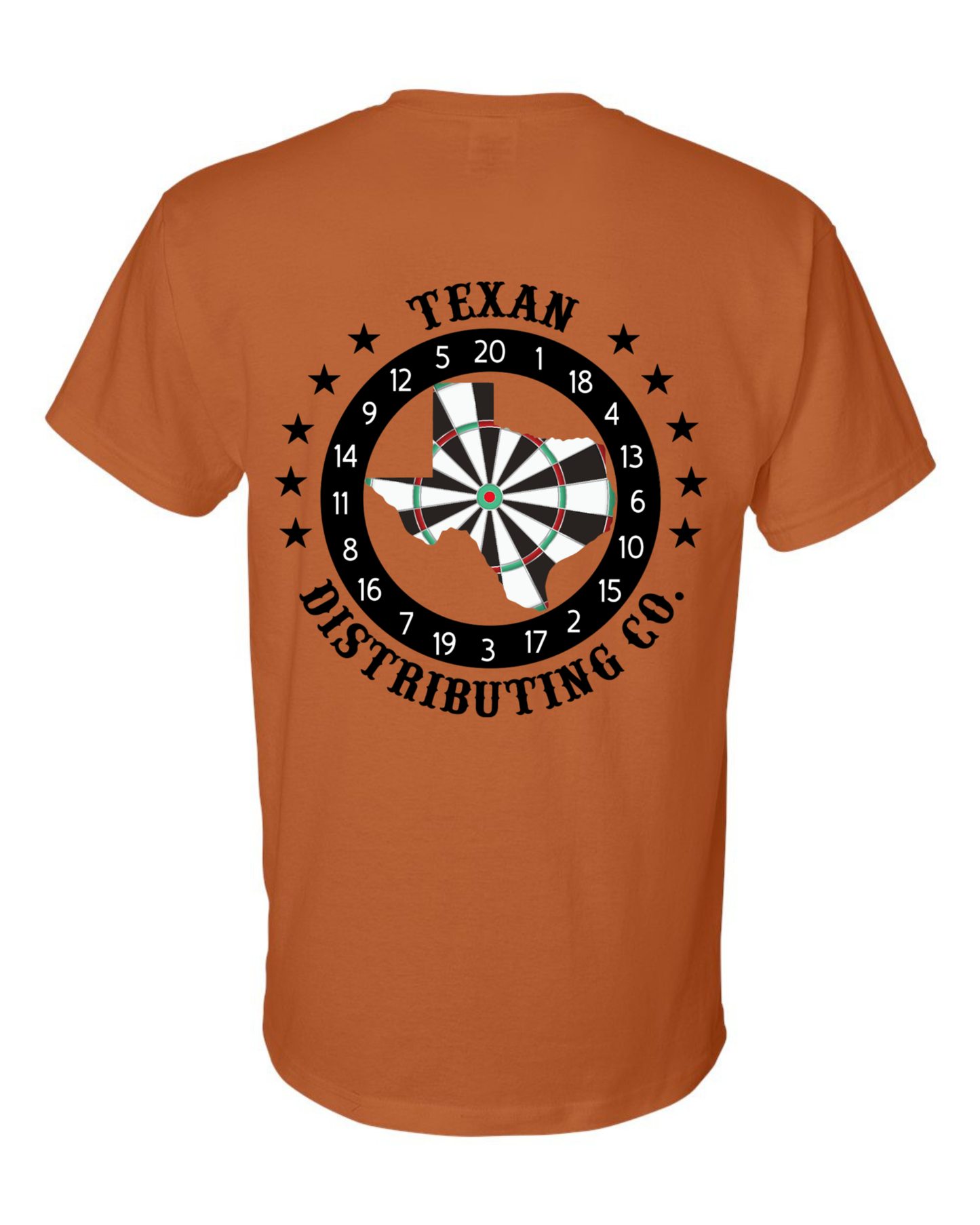 Gildan 8000 DryBlend Dart T-Shirt | Unisex 50/50 Graphic Tee ~ Texas Orange